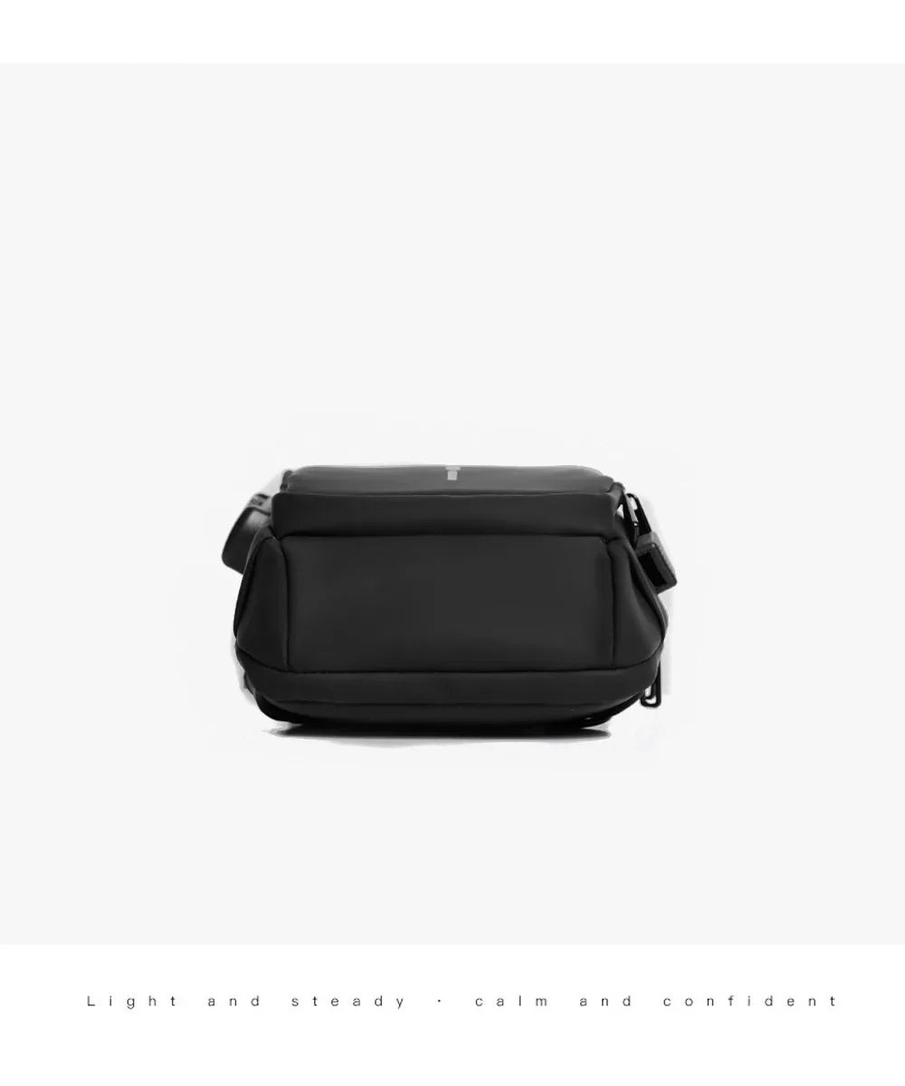 USB Charging Crossbody Package Men Anti Theft Chest Bag Shoulder Bags School Short Trip Messengers Bags Men's Oxford Sling Pack
