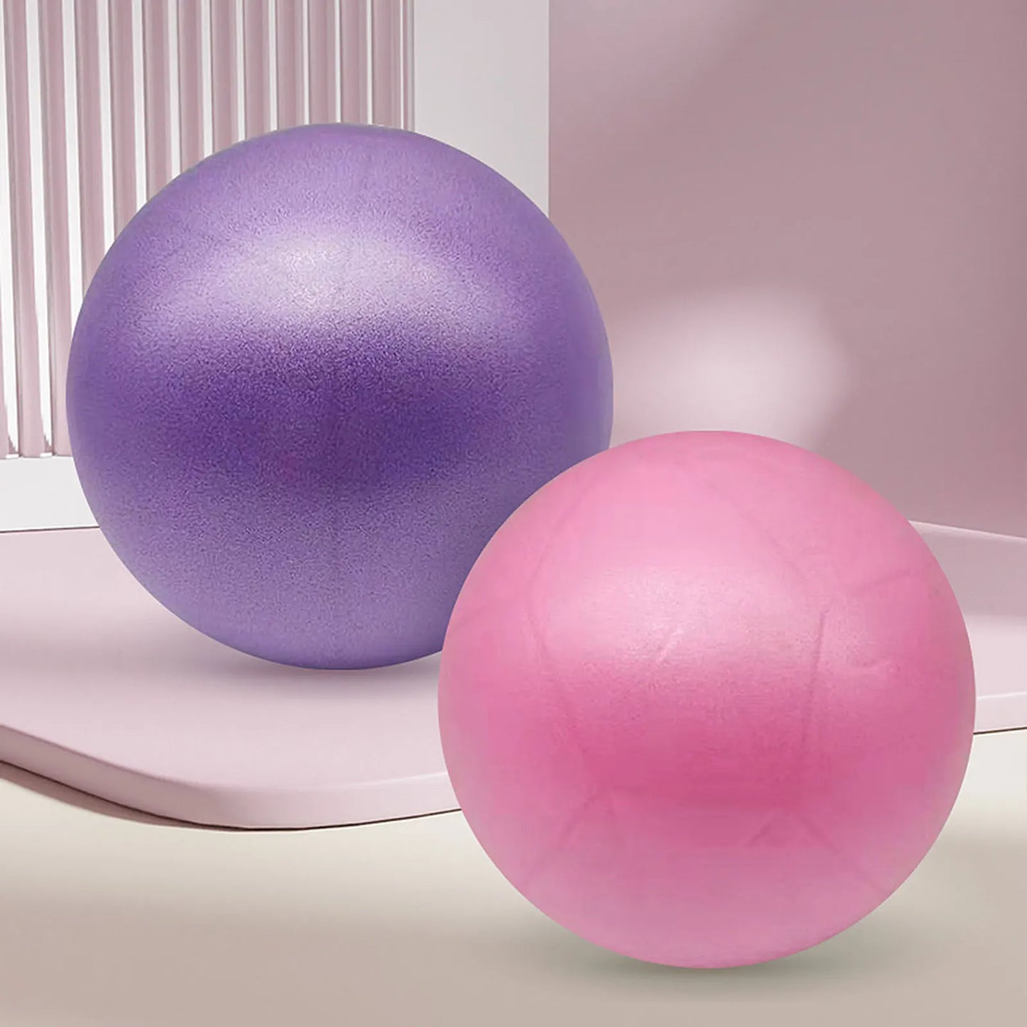 Fitness Yoga Ball Pilates Ball Inflated Mini Frosted Shaped Explosion-proof Slip Resistant Core Balance Ball with Included Tube